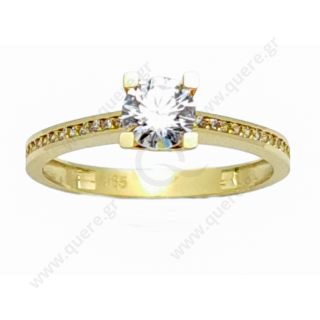 Ιταλικά Μονόπετρα Δαχτυλίδια